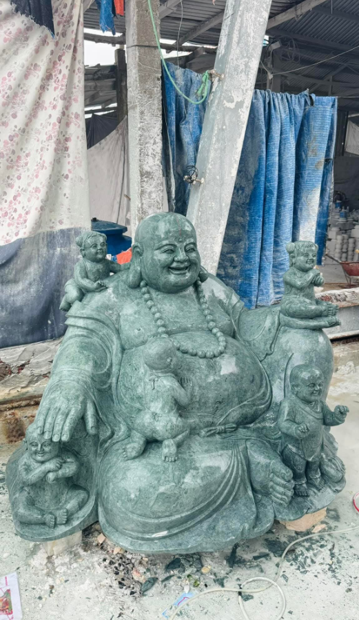 Tượng Phật Di Lặc Ngũ Phúc Bằng Đá Trắng Non 2.png